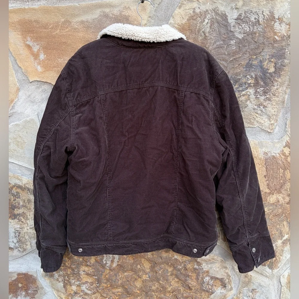 Vintage Old Navy Y2K Corduroy Sherpa Chore Farm Work Jacket Coat Gorpcore - Picture 9 of 9